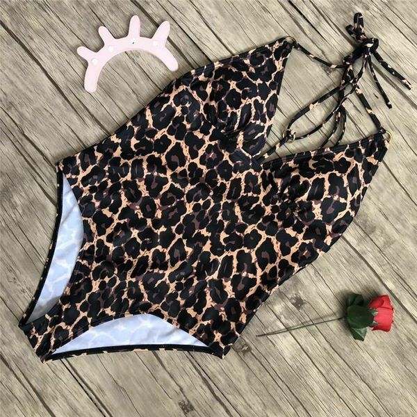 women swimsuit one piece monokini bathing clothes summer leopard padded halter maillot de bain femme beach bikini high waist one-piece suits
women swimsuit one piece monokini bathing clothes summer leopard padded halter maillot de bain femme beach bikini high waist one-piece suits