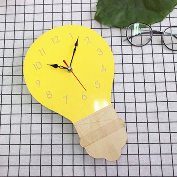 wall clocks nordic style wooden cartoon light bulb shape clock for home living room children kids decoration hanging
wall clocks nordic style wooden cartoon light bulb shape clock for home living room children kids decoration hanging
