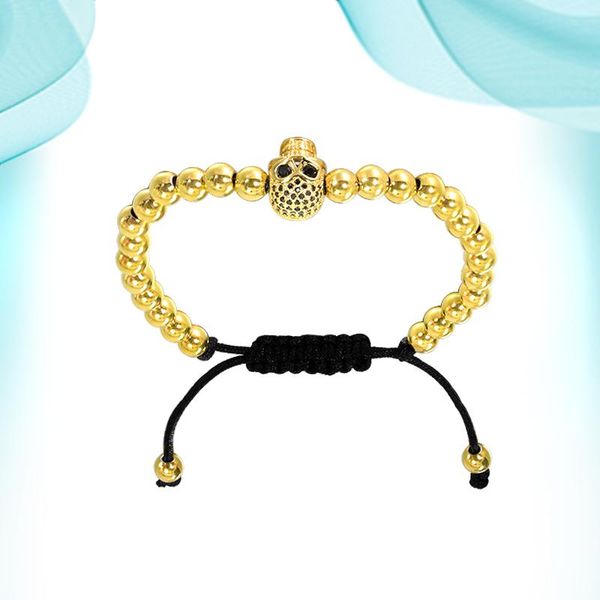 charm bracelets 2021 stainless steel skull with diamond and round bead adjustable bracelet hand accessories personalized friendship, Golden;silver
charm bracelets 2021 stainless steel skull with diamond and round bead adjustable bracelet hand accessories personalized friendship, Golden;silver
