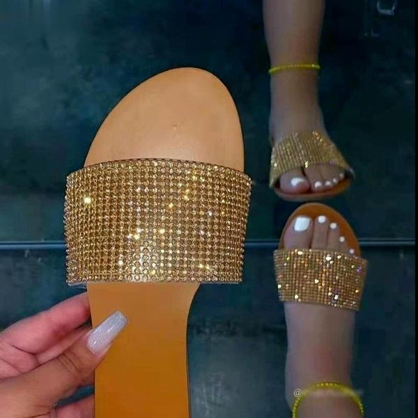 slippers 2021 woman shoes the fashion all-match comfortable rhinestone flat leather summer outdoor light sandalias, Black
slippers 2021 woman shoes the fashion all-match comfortable rhinestone flat leather summer outdoor light sandalias, Black
