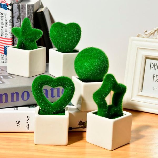 decorative flowers & wreaths froth fake plants ornaments with white ceramic flowerpots set creative heart star ball artificial home garden d
decorative flowers & wreaths froth fake plants ornaments with white ceramic flowerpots set creative heart star ball artificial home garden d
