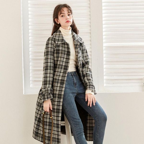 women's wool & blends wenqing womens casual long loose button fashion blend plaid shirt jackets overshirts checked shackets streetwear, Black
women's wool & blends wenqing womens casual long loose button fashion blend plaid shirt jackets overshirts checked shackets streetwear, Black