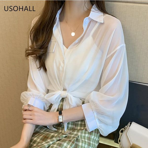 women's blouses & shirts usohall women thin breathable loose chiffon summer sunscreen coat blouse, White
women's blouses & shirts usohall women thin breathable loose chiffon summer sunscreen coat blouse, White