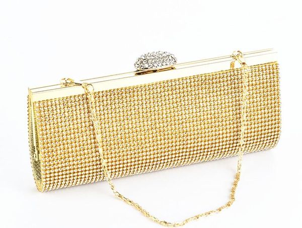evening bags elegant ladies diamond-studded dinner long dress clutch bag manufacturer female chain club party gold silver purse
evening bags elegant ladies diamond-studded dinner long dress clutch bag manufacturer female chain club party gold silver purse