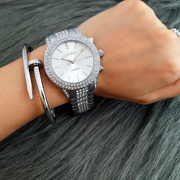 wristwatches contena watch golden silver rose gold design ladies rhinestone full diamonds women dress relojes, Slivery;brown
wristwatches contena watch golden silver rose gold design ladies rhinestone full diamonds women dress relojes, Slivery;brown