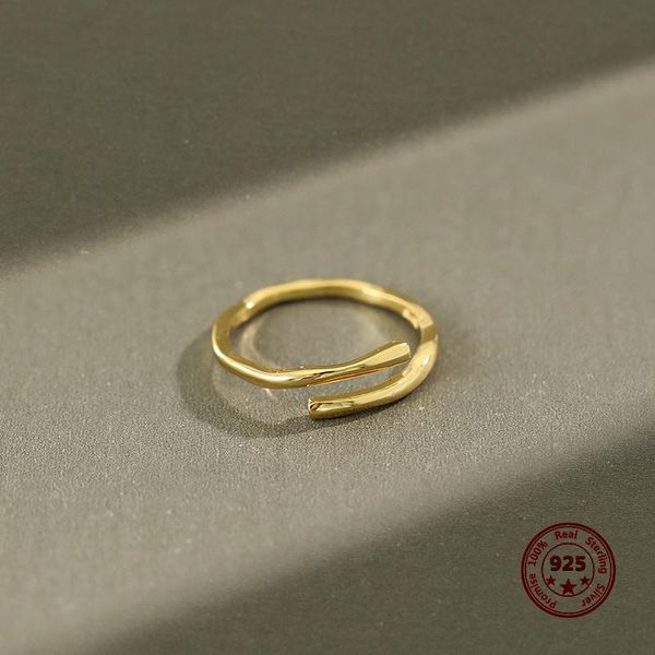 cluster rings korean style pure 925 sterling silver women's delicate fashion open wavy lines simple jewelry for holiday surprises, Golden;silver
cluster rings korean style pure 925 sterling silver women's delicate fashion open wavy lines simple jewelry for holiday surprises, Golden;silver