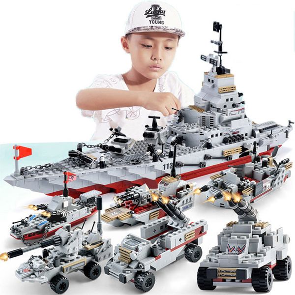 1000+ PCS Military Warship Navy Aircraft Army Figures Building Blocks Army Warship Construction Bricks Children Toys
1000+ PCS Military Warship Navy Aircraft Army Figures Building Blocks Army Warship Construction Bricks Children Toys