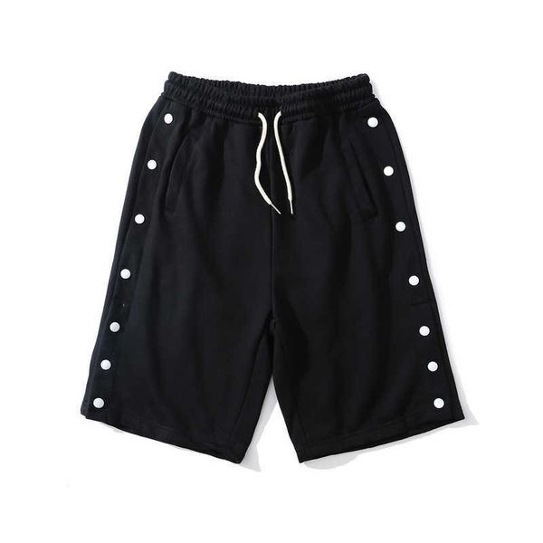 gaojiechao brand side button split sports loose size casual trend shorts beach pants, White;black
gaojiechao brand side button split sports loose size casual trend shorts beach pants, White;black