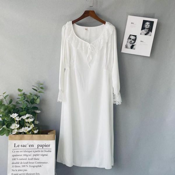 women's sleepwear satin o-neck nightgown spring summer sleep dress lace women silky nightdress casual loungewear home, Black;red
women's sleepwear satin o-neck nightgown spring summer sleep dress lace women silky nightdress casual loungewear home, Black;red