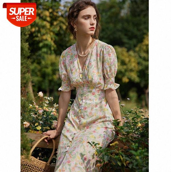 floral dress female long v-neck waist strap french retro gentle tea break #fk4x, White;black
floral dress female long v-neck waist strap french retro gentle tea break #fk4x, White;black
