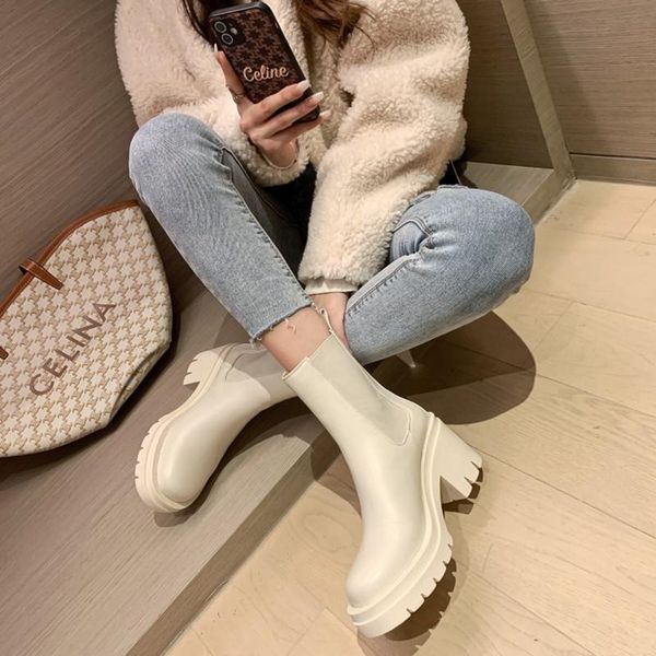boots ochanmeb natural genuine cow leather for women chic chunky block heels thick sole platform booties shoes, Black
boots ochanmeb natural genuine cow leather for women chic chunky block heels thick sole platform booties shoes, Black