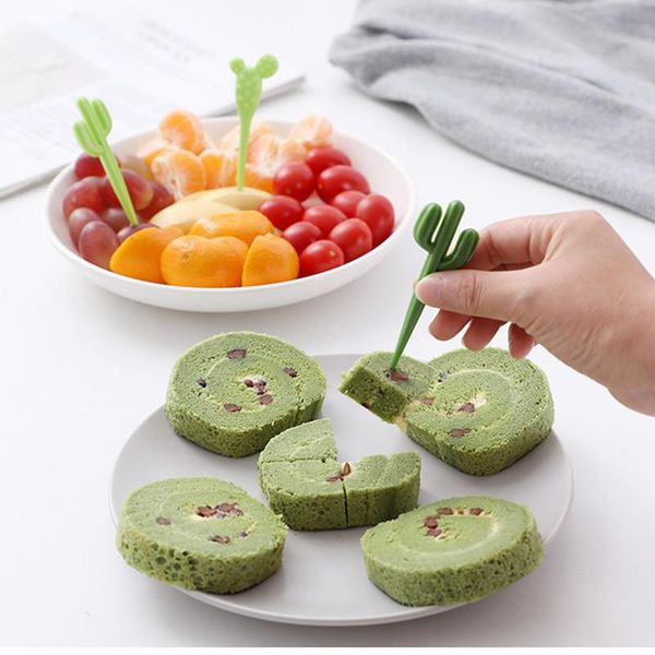forks 6-10pcs/set green cactus fruit plastic toothpick for children snack cake dessert lunch decorative sticks home accessories
forks 6-10pcs/set green cactus fruit plastic toothpick for children snack cake dessert lunch decorative sticks home accessories