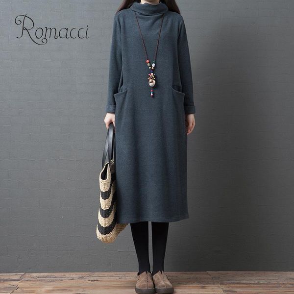 casual dresses fashion women dress solid color high cowl neck side pockets splits knee length loose vintage elegant one-piece 2021, Black;gray
casual dresses fashion women dress solid color high cowl neck side pockets splits knee length loose vintage elegant one-piece 2021, Black;gray
