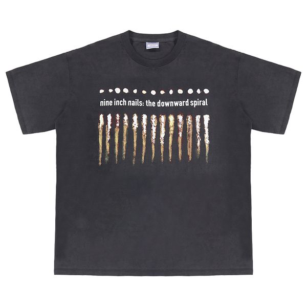 men's t-shirts chillwave rock shirt washed vintage fashion, White;black
men's t-shirts chillwave rock shirt washed vintage fashion, White;black