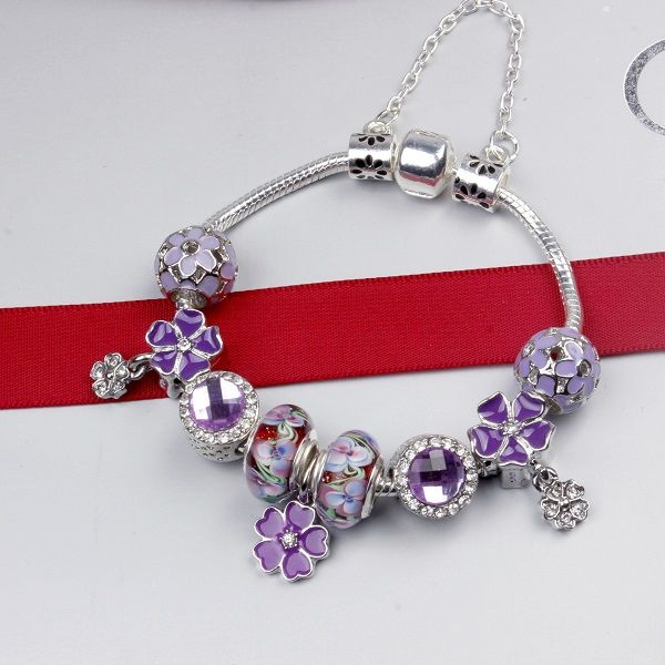 fashion 925 sterling silver murano glass european charm beads purple five petals flower dangle fits pandora charm bracelets necklace diy jew, Golden;silver
fashion 925 sterling silver murano glass european charm beads purple five petals flower dangle fits pandora charm bracelets necklace diy jew, Golden;silver