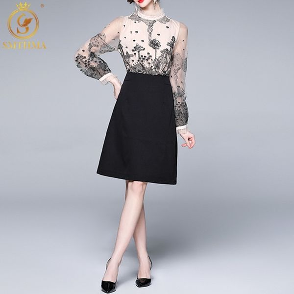 spring women's long sleeve floral embroidery hollow out mesh patchwork dresses female elegant slim waist party vestidos 210520, Black;gray
spring women's long sleeve floral embroidery hollow out mesh patchwork dresses female elegant slim waist party vestidos 210520, Black;gray