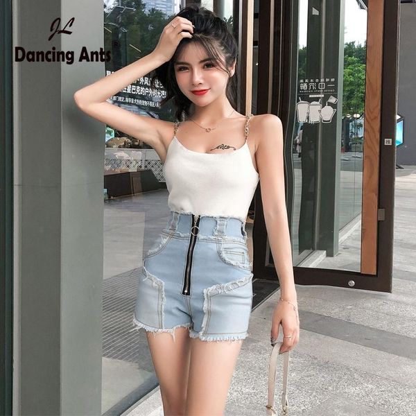 woman shorts high waist skinny jeans 2021 fashion korean style patchwork zipper office lady women denim women's, White;black
woman shorts high waist skinny jeans 2021 fashion korean style patchwork zipper office lady women denim women's, White;black