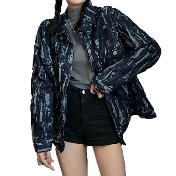 harajuku denim jacket women vintage loose ripped hole coats and jackets autumn casual long sleeve jeans women's, Black;brown
harajuku denim jacket women vintage loose ripped hole coats and jackets autumn casual long sleeve jeans women's, Black;brown