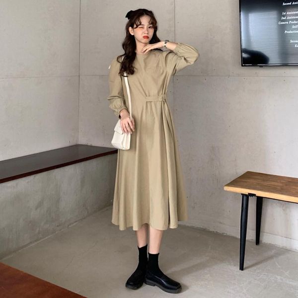 autumn 2021 women's korean version design feeling black waist shows thin, wear temperament medium length dress inside and ou casual dre, Black;gray
autumn 2021 women's korean version design feeling black waist shows thin, wear temperament medium length dress inside and ou casual dre, Black;gray