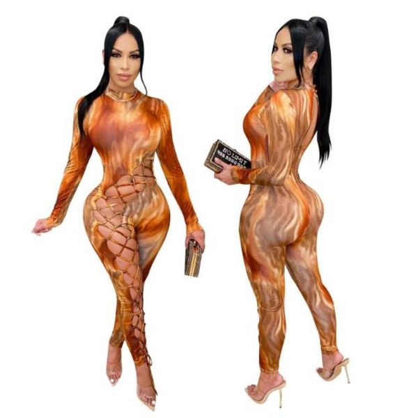 tie dye print women long sleeve hollow out bandage jumpsuit slim bodycon club activity romper women's jumpsuits & rompers, Black;white
tie dye print women long sleeve hollow out bandage jumpsuit slim bodycon club activity romper women's jumpsuits & rompers, Black;white