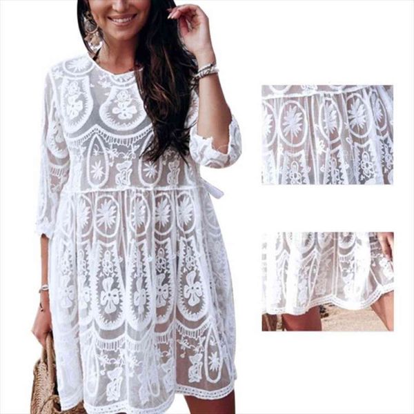 bikini cover up white women shirts crochet embroidered floral lace swimwear boho backless tassels drawstring beach dress
bikini cover up white women shirts crochet embroidered floral lace swimwear boho backless tassels drawstring beach dress