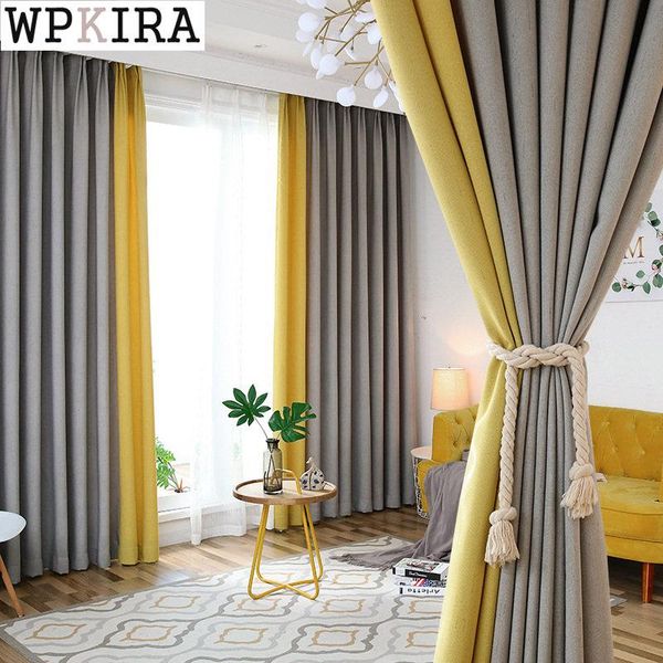 curtain & drapes modern solid blackout for bedroom grey drape linen yellow living room window kitchen shade partition custom s311#e
curtain & drapes modern solid blackout for bedroom grey drape linen yellow living room window kitchen shade partition custom s311#e