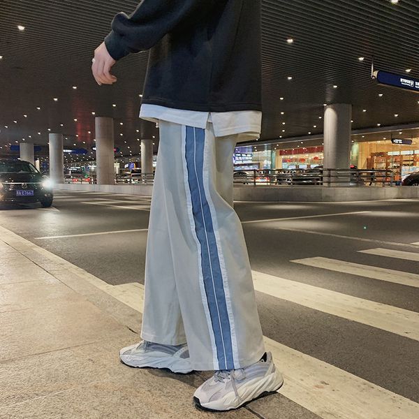 men's pants autumn young straight tube sagging loose korean fashion splicing sports wide leg casual size m-3xl kgfb, Black
men's pants autumn young straight tube sagging loose korean fashion splicing sports wide leg casual size m-3xl kgfb, Black