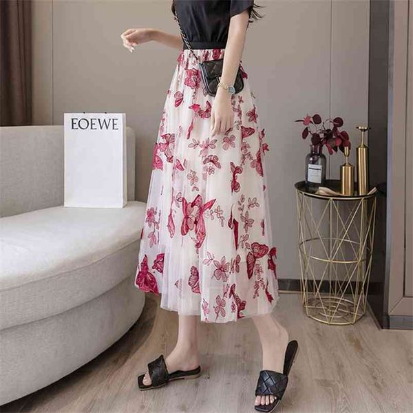 summer elastic high waist slim embroidery mesh skirt all-match casual plus size women a-line long 210527, Black
summer elastic high waist slim embroidery mesh skirt all-match casual plus size women a-line long 210527, Black