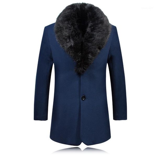 men's trench coats 2021 winter woolen coat men fur collar warm manteau homme overcoat male wool blend mid long jacket size s-3xl, Tan;black
men's trench coats 2021 winter woolen coat men fur collar warm manteau homme overcoat male wool blend mid long jacket size s-3xl, Tan;black