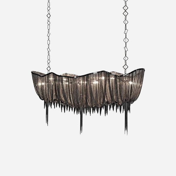 pendant lamps postmodern light luxury, simple personality ship aluminum chain tassel chandelier, living room dining villa chandelier
pendant lamps postmodern light luxury, simple personality ship aluminum chain tassel chandelier, living room dining villa chandelier