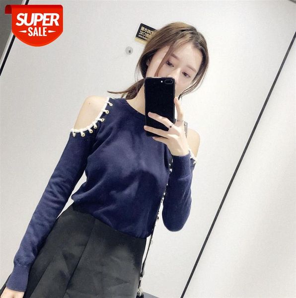 navy blue sweet contrast color slimming strapless slim long-sleeved sweater #ze4g, Black
navy blue sweet contrast color slimming strapless slim long-sleeved sweater #ze4g, Black