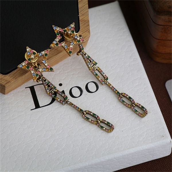 85% off factory clearance family earrings for women new star color diamond style tassel earrings, Golden
85% off factory clearance family earrings for women new star color diamond style tassel earrings, Golden