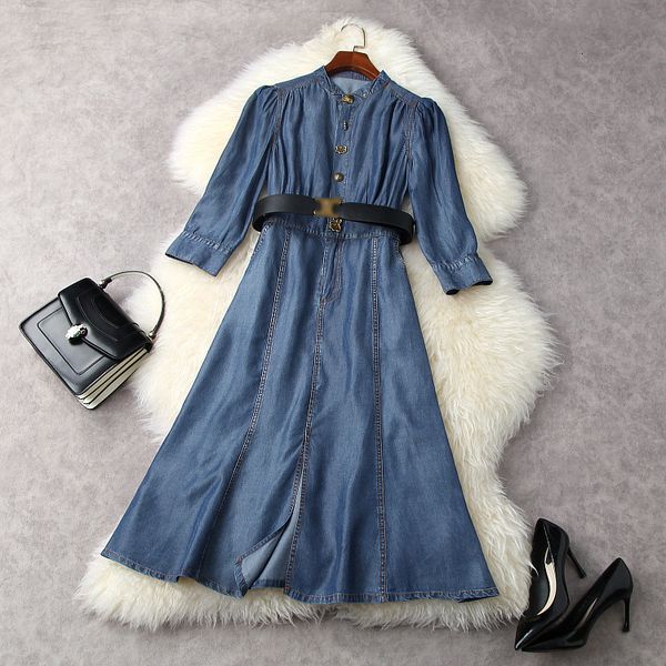 casual dresses european and american women's clothing spring nine-quarter sleeve nice buttons fashionable belted denim dress tuup, Black;gray
casual dresses european and american women's clothing spring nine-quarter sleeve nice buttons fashionable belted denim dress tuup, Black;gray