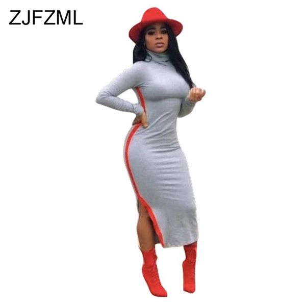 casual dresses high split wrap dress women turtleneck bodycon long package hip autumn winter sleeve skinny maxi club, Black;gray
casual dresses high split wrap dress women turtleneck bodycon long package hip autumn winter sleeve skinny maxi club, Black;gray