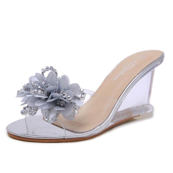 summer transparent slippers women shoes peep toe clear crystal wedges high heels female slides flower sandals for womens, Black
summer transparent slippers women shoes peep toe clear crystal wedges high heels female slides flower sandals for womens, Black