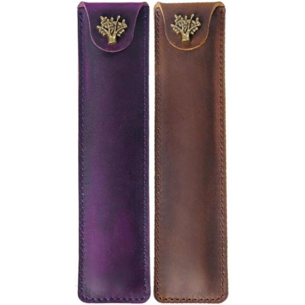 pencil bags 2pcs pen pouch holder single bag case with snap button for rollerball fountain ballpoint pen, purple & brown
pencil bags 2pcs pen pouch holder single bag case with snap button for rollerball fountain ballpoint pen, purple & brown