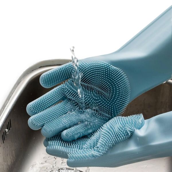magic silicone cleaning gloves kitchen foaming heat insulation pot pan oven mittens cooking glove - blue, Blue;gray
magic silicone cleaning gloves kitchen foaming heat insulation pot pan oven mittens cooking glove - blue, Blue;gray