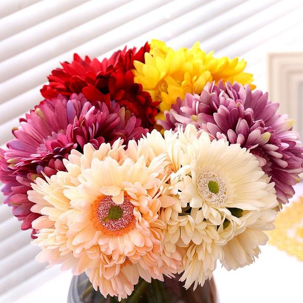 artificial flower bouquet gerbera sunflower decoration fake flowers chrysanthemum for home wedding party decor decorative & wreaths
artificial flower bouquet gerbera sunflower decoration fake flowers chrysanthemum for home wedding party decor decorative & wreaths