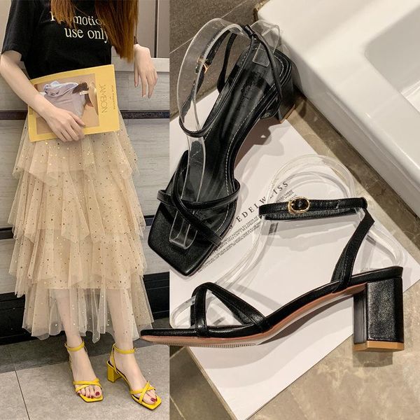 summer high heels women's shoes with open toe suede word buckle women sandals rome gladiator red yellow, Black
summer high heels women's shoes with open toe suede word buckle women sandals rome gladiator red yellow, Black