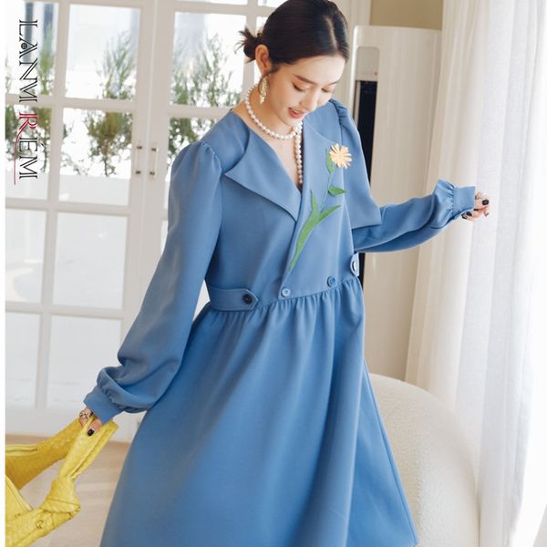 women blue big size flower dress v-neck long puff sleeve loose fit fashion tide spring autumn 2e1047 210507, Black;gray
women blue big size flower dress v-neck long puff sleeve loose fit fashion tide spring autumn 2e1047 210507, Black;gray