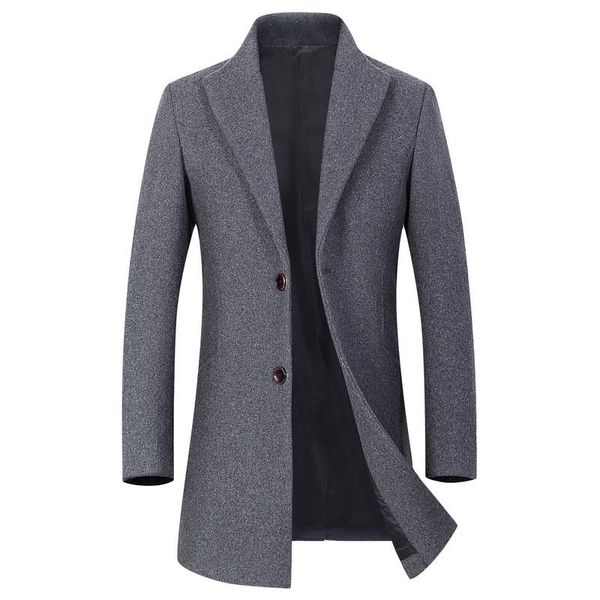 men's wool & blends autumn winter 30% business woolen coat cotton thick warm casual windbreaker blend jackets outerwear overcoat, Black
men's wool & blends autumn winter 30% business woolen coat cotton thick warm casual windbreaker blend jackets outerwear overcoat, Black