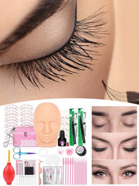 eyebrow tools & stencils false eyelashes extension practice exercise set for beginner model head eye pads tweezers glue ring brush grafting
eyebrow tools & stencils false eyelashes extension practice exercise set for beginner model head eye pads tweezers glue ring brush grafting