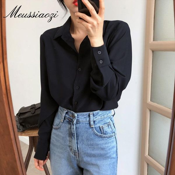 women's blouses & shirts women and 2021 feminine blouse long sleeve casual black white turn-down collar ol style loose
women's blouses & shirts women and 2021 feminine blouse long sleeve casual black white turn-down collar ol style loose