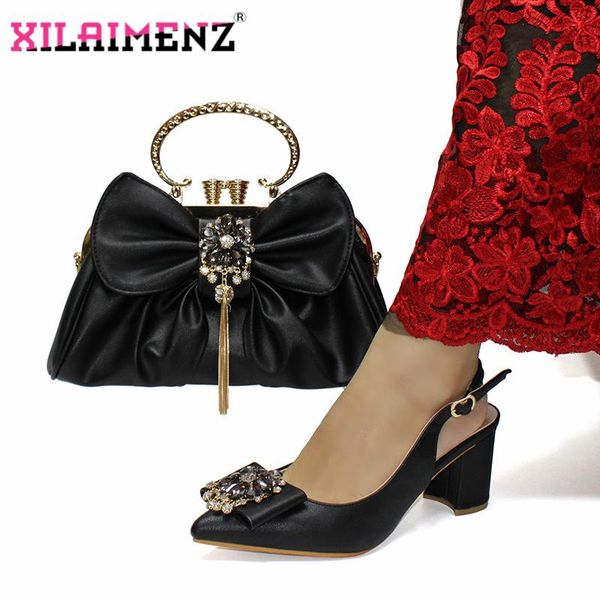 dress shoes black color leisure style design italian women and bag ses pointed toe sandal with shinnin crystal for wedding
dress shoes black color leisure style design italian women and bag ses pointed toe sandal with shinnin crystal for wedding