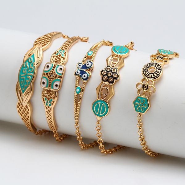 s2490 fashion jewelry glaze geometric evil eye bangle bracelets blue eyes chain bracelet, Golden;silver
s2490 fashion jewelry glaze geometric evil eye bangle bracelets blue eyes chain bracelet, Golden;silver