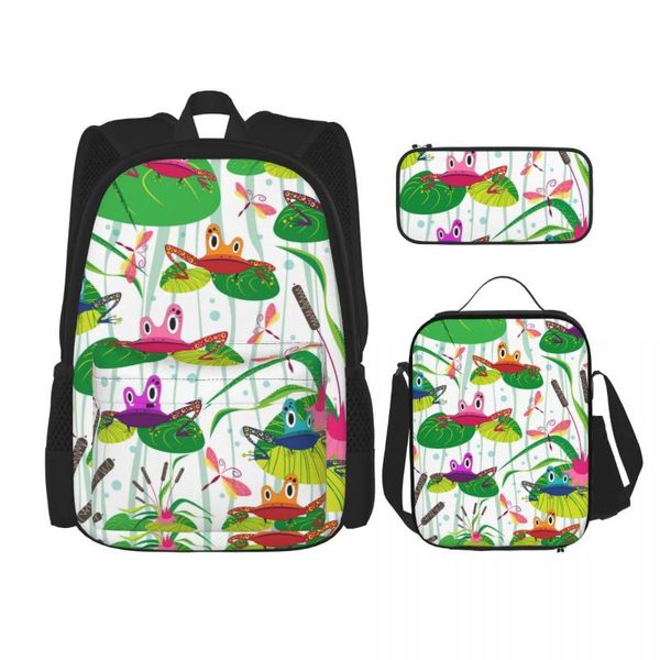 backpack school bags for teenagers funny cartoon frogs sitting on leaves set rucksack bagpack kids cute book
backpack school bags for teenagers funny cartoon frogs sitting on leaves set rucksack bagpack kids cute book