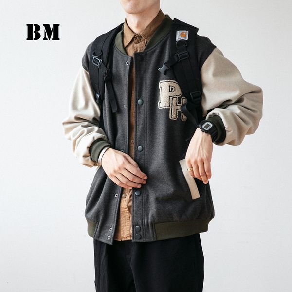 men's jackets 2021 spring autumn fashion japanese streetwear letter patch baseball jacket hip hop patchwork coat men', Black;brown
men's jackets 2021 spring autumn fashion japanese streetwear letter patch baseball jacket hip hop patchwork coat men', Black;brown