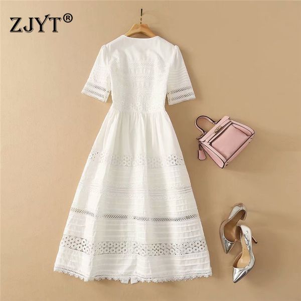 two piece dress fashion summer hollow runway embroidered white cotton dress women's manga short robe midaline and party sf5l
two piece dress fashion summer hollow runway embroidered white cotton dress women's manga short robe midaline and party sf5l