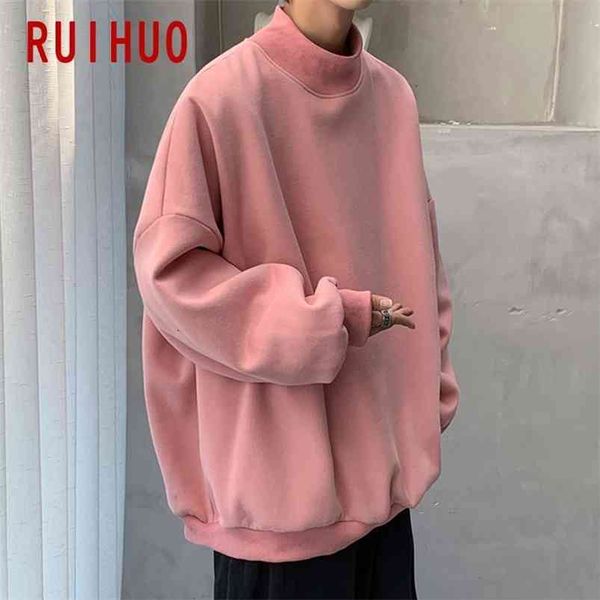 ruihuo turtleneck pullover sweatshirt men clothing harajuku streetwear men vintage sweatshirt tracksuit men sweatshirts 5xl 210728, Black
ruihuo turtleneck pullover sweatshirt men clothing harajuku streetwear men vintage sweatshirt tracksuit men sweatshirts 5xl 210728, Black