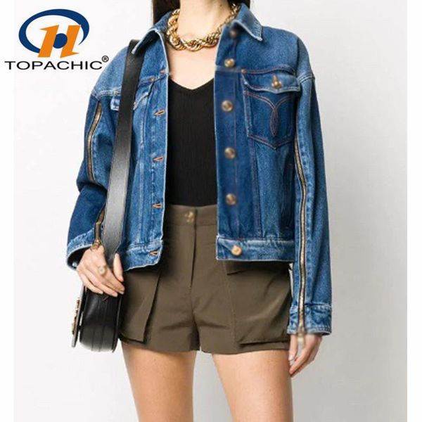 women's jackets 7.13 early autumn 2021 ladies fashion casual cuffs zipper pocket embroidery washed spliced short denim jacket, Black;brown
women's jackets 7.13 early autumn 2021 ladies fashion casual cuffs zipper pocket embroidery washed spliced short denim jacket, Black;brown